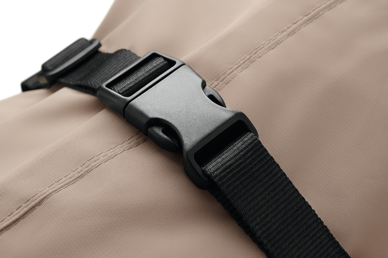 HUNTER Hundegeschirr, beige, Nylon, schwarze Steckschließe, für Hunde, sicher & komfortabel, ideal für Spaziergänge & Outdoor.