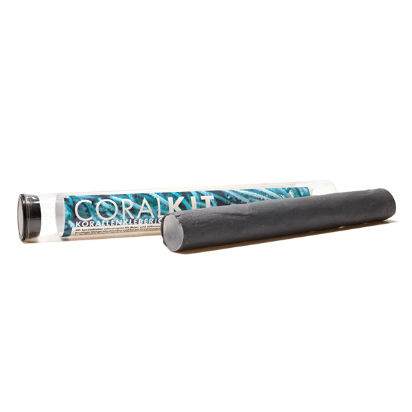 Fauna Marin Coral Kit Korallenkleber, für Aquaristik-Enthusiasten, Befestigung von Korallen, Meerwasseraquarien, schwarze Masse.