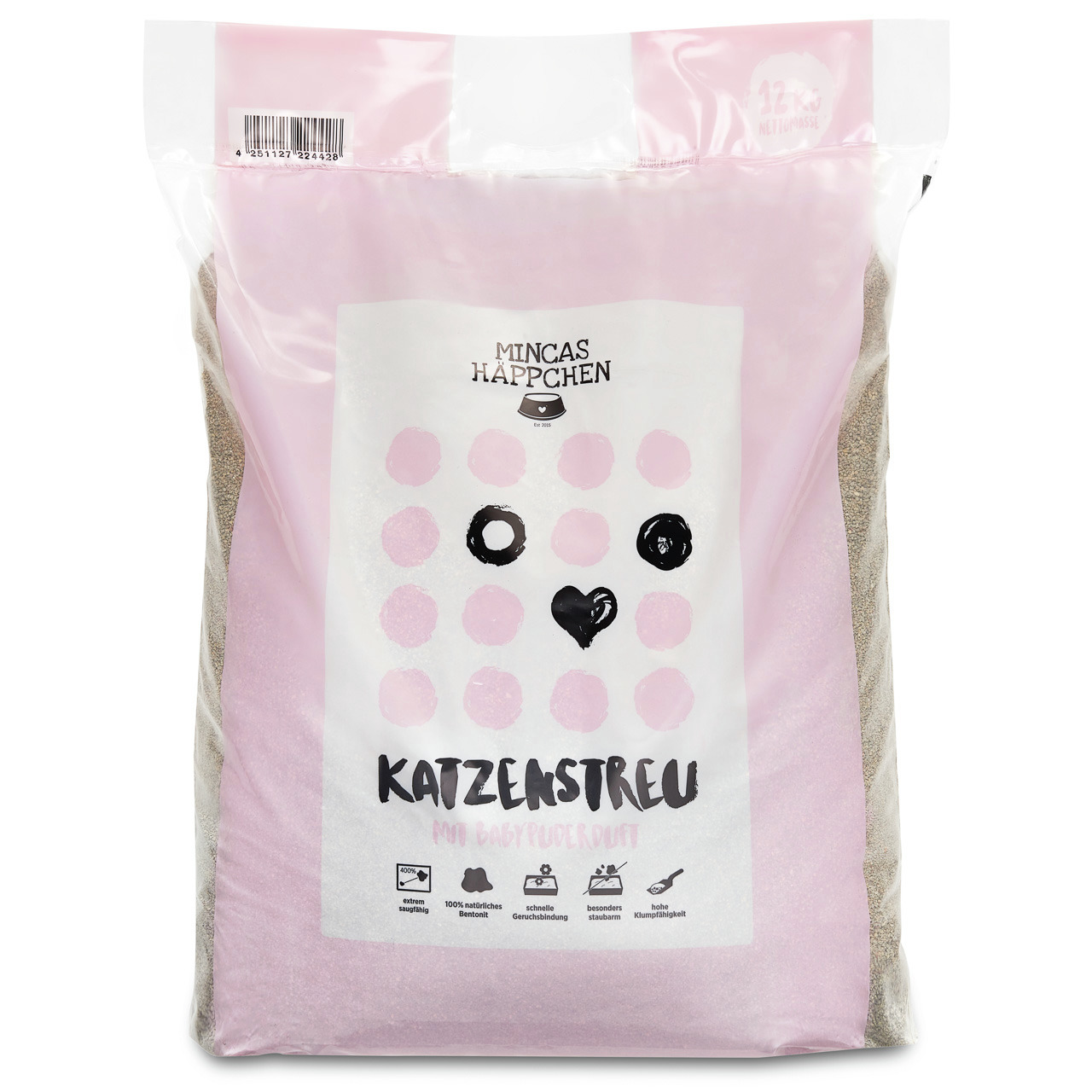 Mincas „MINCAS HÄPPCHEN“ Nassfutter f. Katzen, erwachsene Tiere, Geschmacksr. nicht erkennbar, 100 g.