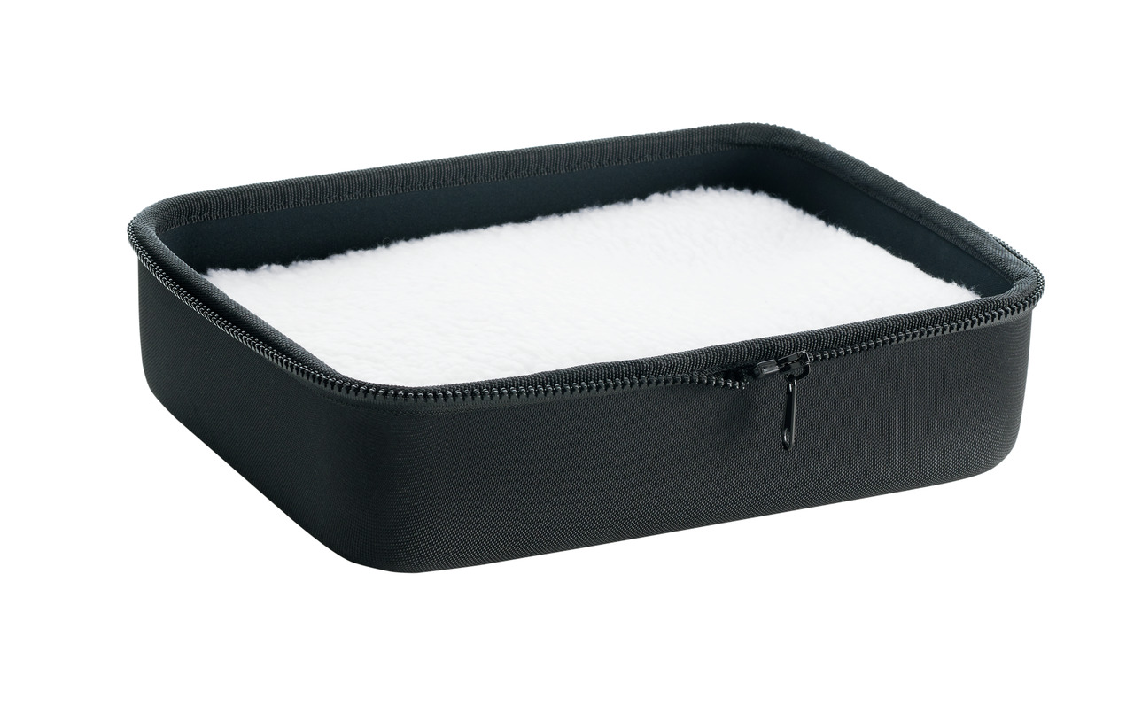 HUNTER Transporttasche, schwarz, für kleine Hunde/Katzen, mit Reißverschluss, Plüsch innen, komfortabel, ideal für Reisen, EAN: 4016739693464.