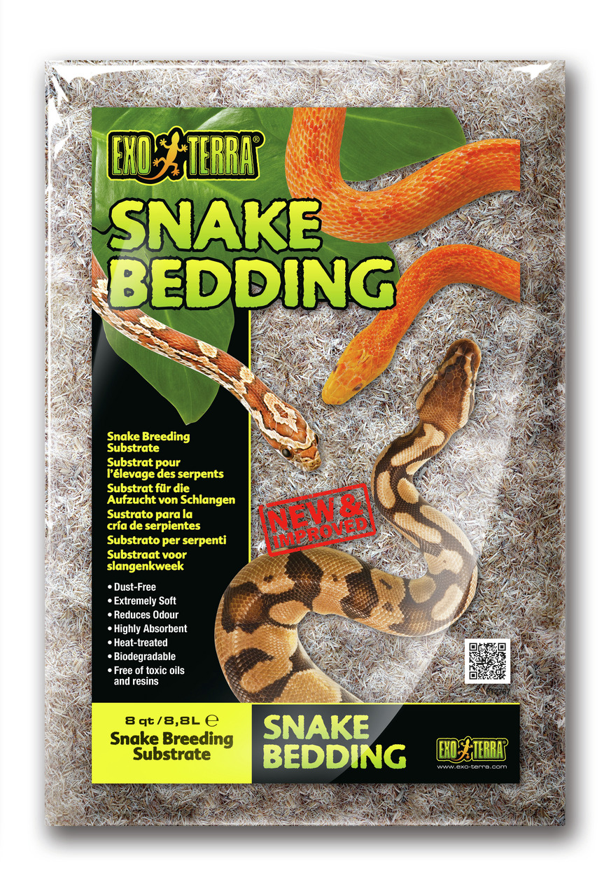 Exo Terra Snake Bedding, Substrat f. Schlangen, staubfrei, weich, absorbierend, biologisch abbaubar, 8 qt (8,8 L).