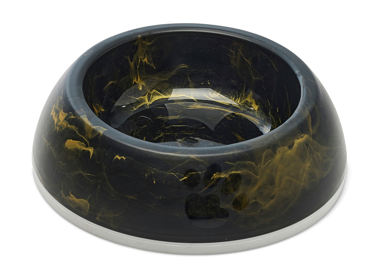 SAVIC Napf Delice 1 Marble schwarz/gold 0,3 l