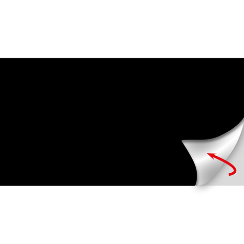 Generisches Platzhalterbild, schwarze Fläche mit weißer umgeklappter Ecke und rotem Pfeil, keine Produktinfos oder Details sichtbar.