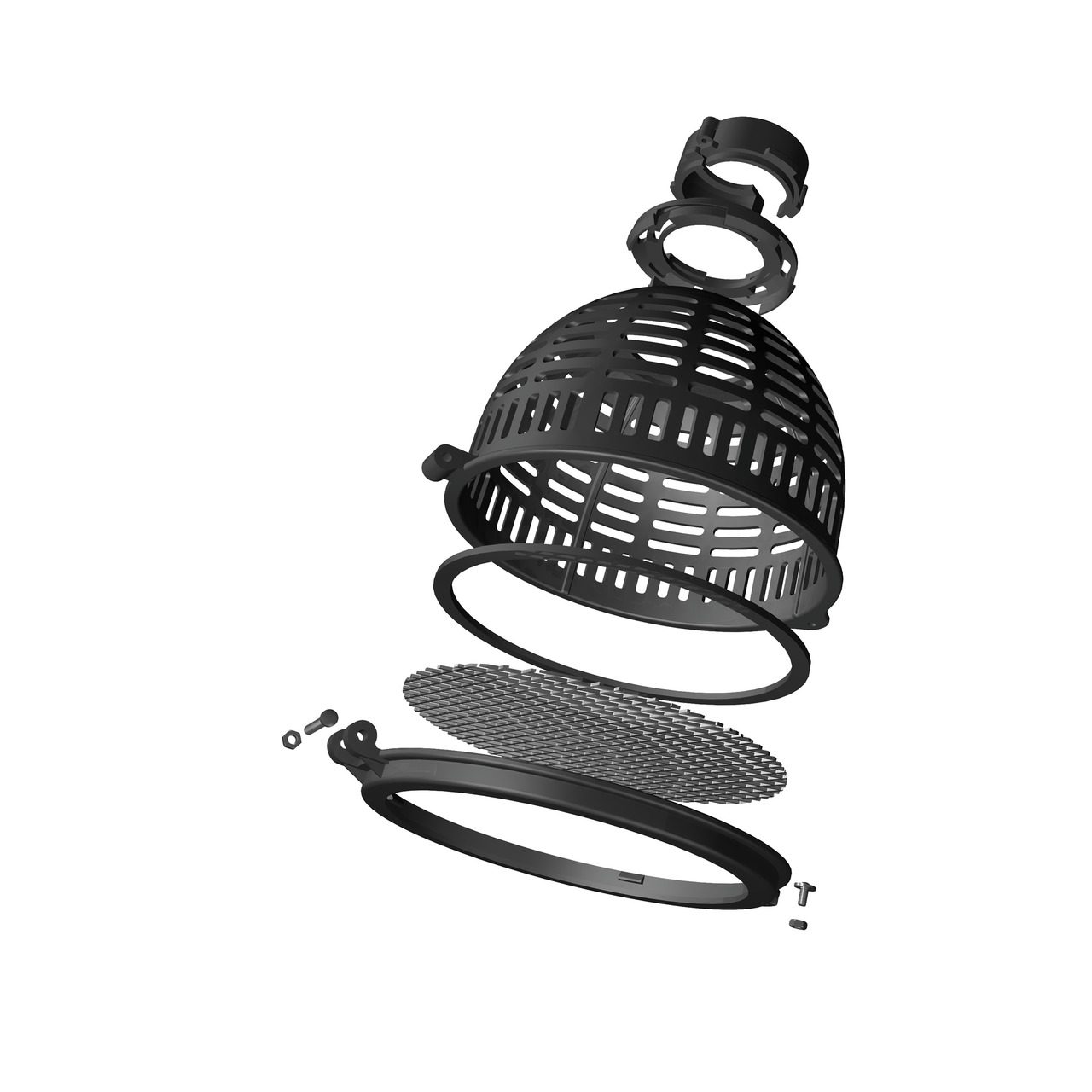 JBL ProFlow Sicherheitskorb, Zubehör f. Aquarienpumpen, schwarz, modular, Schutz f. Fische/Aquarienbewohner vor Ansaugen.