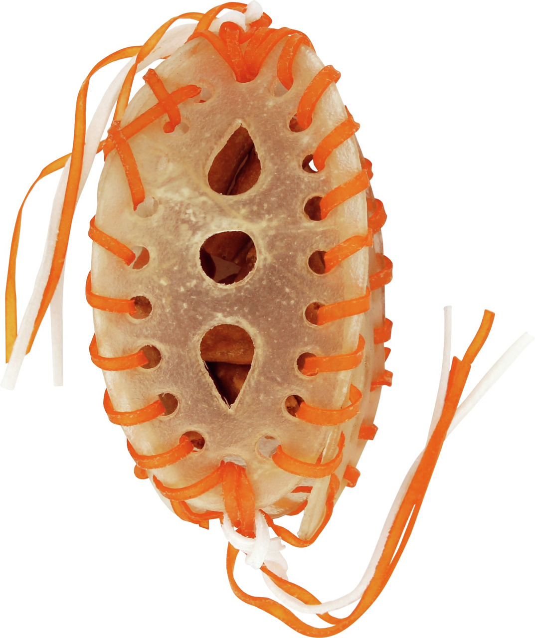 PREMIERE Kauspielzeug für Hunde, robustes Spielzeug aus Rinderhaut mit Karottenstreifen, fördert Kauen & Zahnpflege.