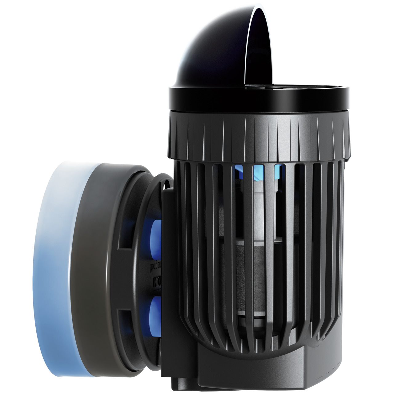 TUNZE Strömungspumpe Turbelle Nanostream 6020, für Süß-/Meerwasseraquarien, leise, kompakt, schwarz/blau, effiziente Wasserzirkulation.