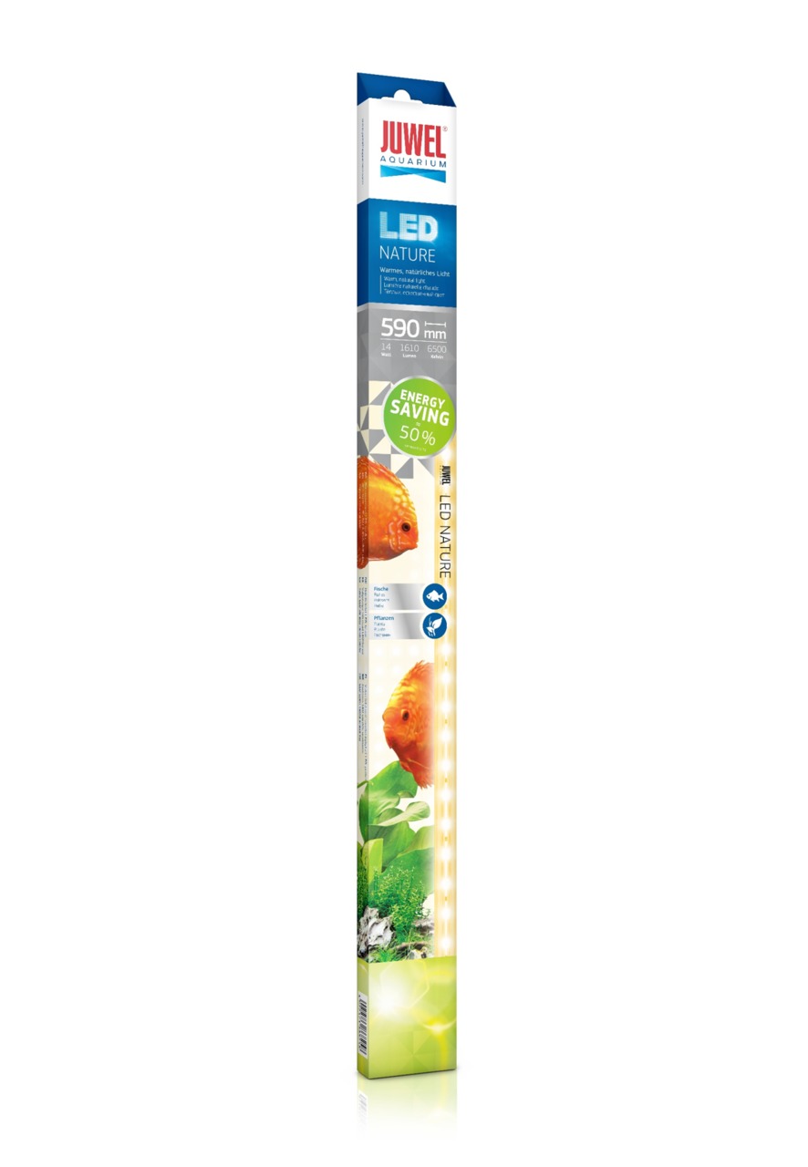 JUWEL LED Nature, 590 mm, für Aquarienbesitzer, nat. Licht (6500 K), warm & realistisch, spart bis zu 50 % Energie.