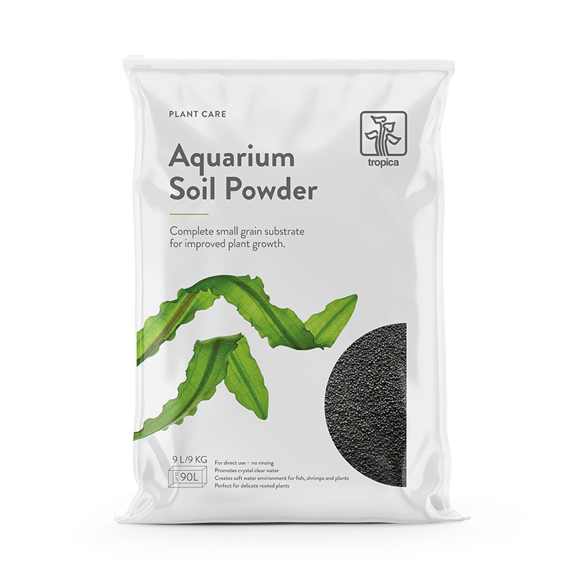 Tropica Aquarium Soil Powder: Feinkörniges Substrat (9 L) für Aquarienpflanzen, fördert Wachstum, ideal für Fische & Garnelen.