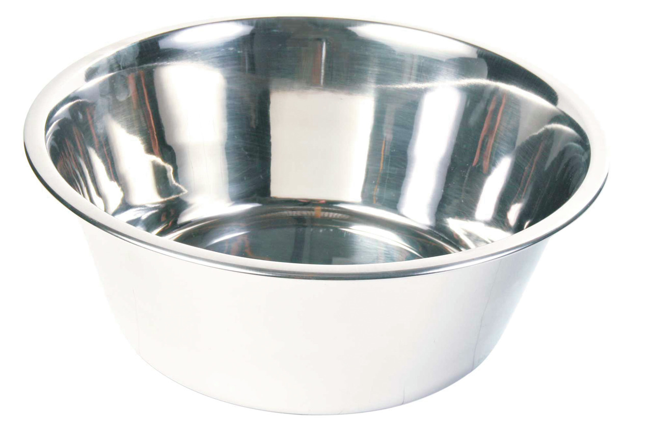 TRIXIE Edelstahl-Hundenapf, für Hunde aller Größen, robust, langlebig, leicht zu reinigen, ideal für Wasser-Futter.