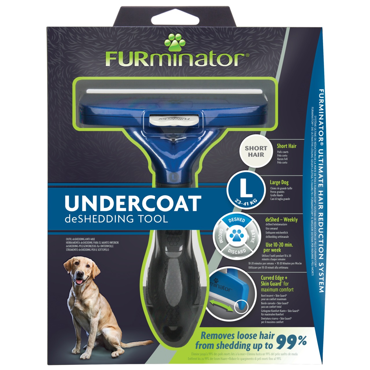 Furminator deShedding Tool Dog Kurzhaar L