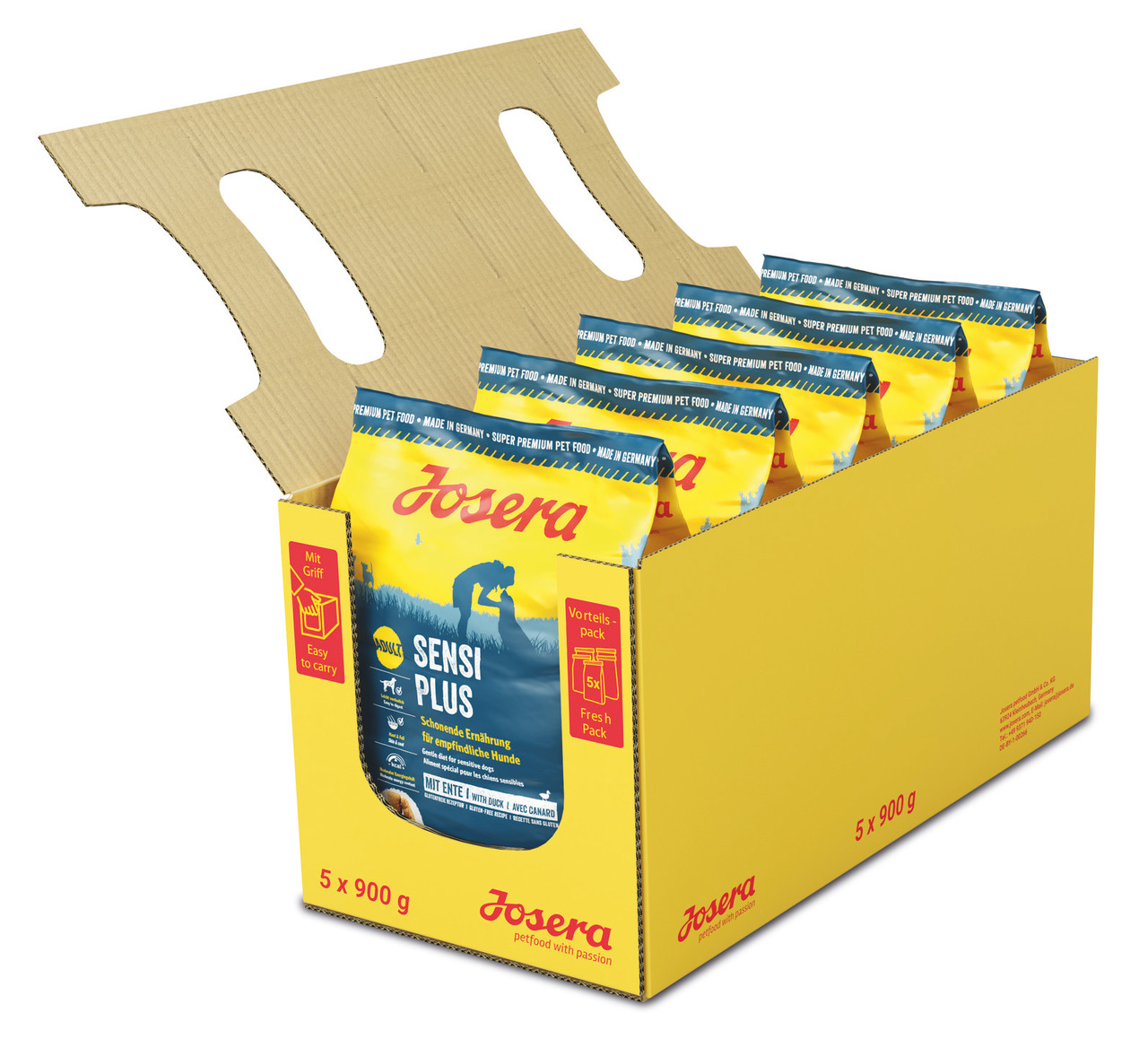 Sparpaket 5 x 900 g Josera SensiPlus Hunde Trockenfutter