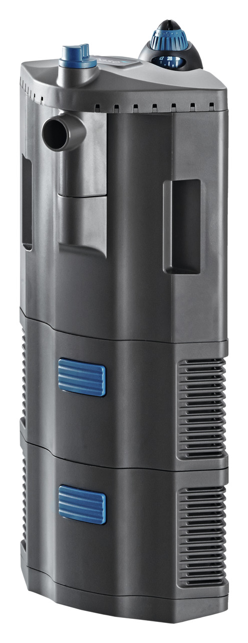 Oase BioPlus Thermo 200 Innenfilter, für Aquarienbesitzer, schwarz-blau, mit Heizung, für Süßwasseraquarien bis 200 L, effiziente Reinigung.