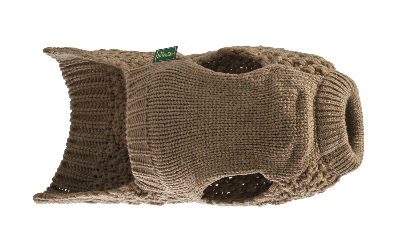 HUNTER Hundepullover "Malmö", Strick, für kl.-mittelgr. Hunde, warm u. bequem, mit Bein--Kopföffnungen, Logo, ideal für kalte Tage.