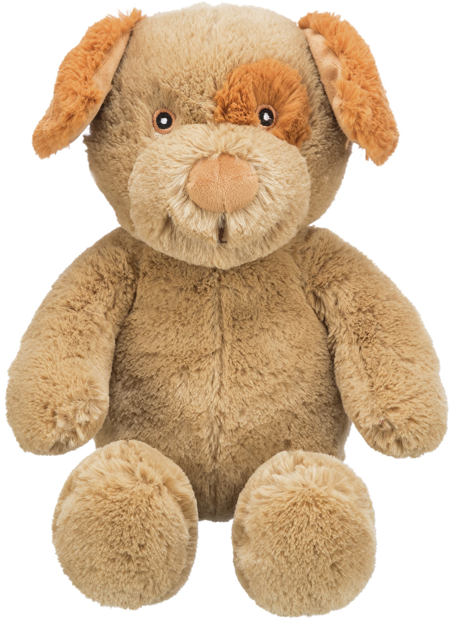 TRIXIE Plüschspielzeug Hund, braun, weiches Fell, für Hunde aller Größen, langlebig & kuschelig, ideal für Spiel- & Kuschelzeiten.