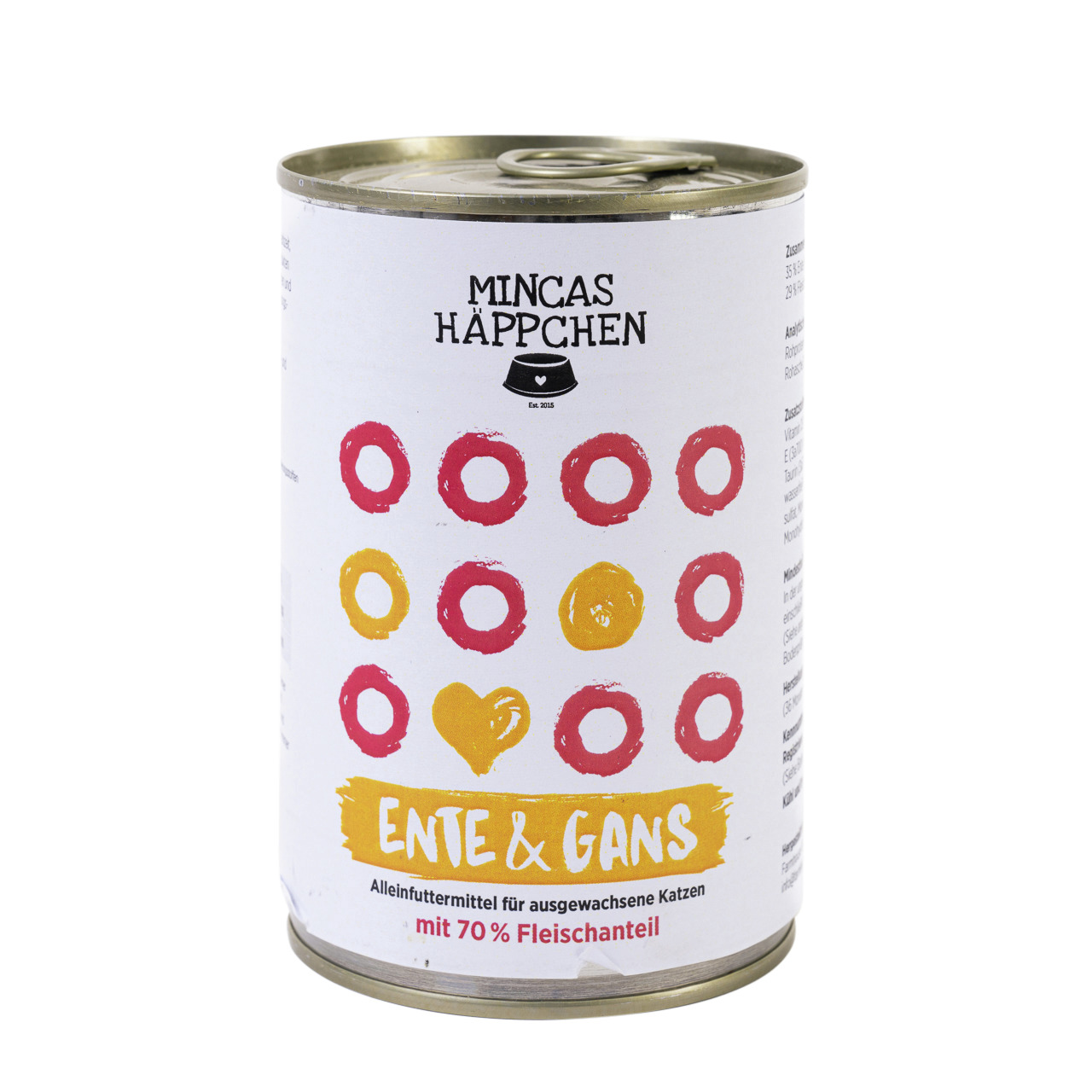 Sparpaket 6 x 400 g Mincas Häppchen Feinste Ente & Gans Katzen Nassfutter