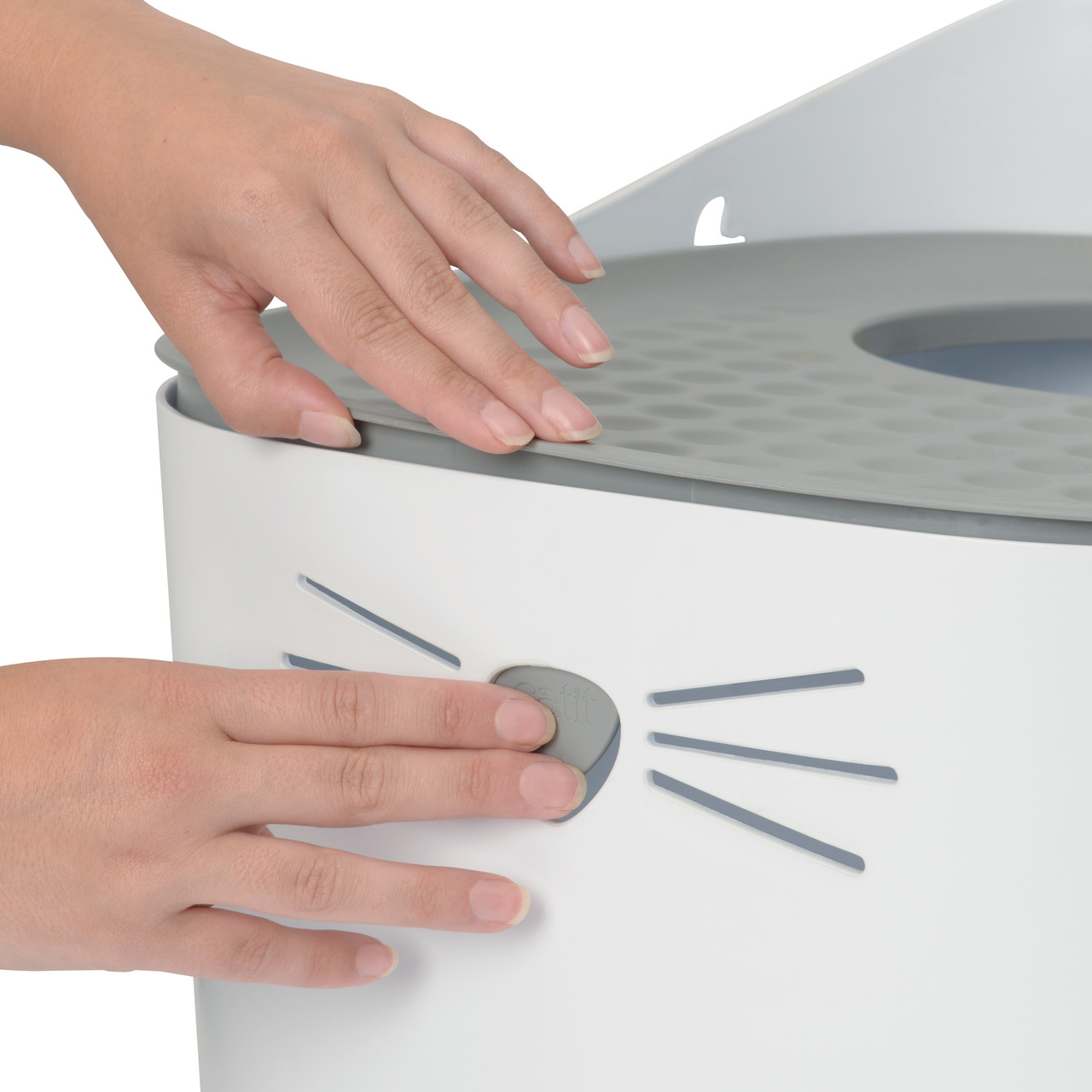 catit Pixi Katzentoilette grau