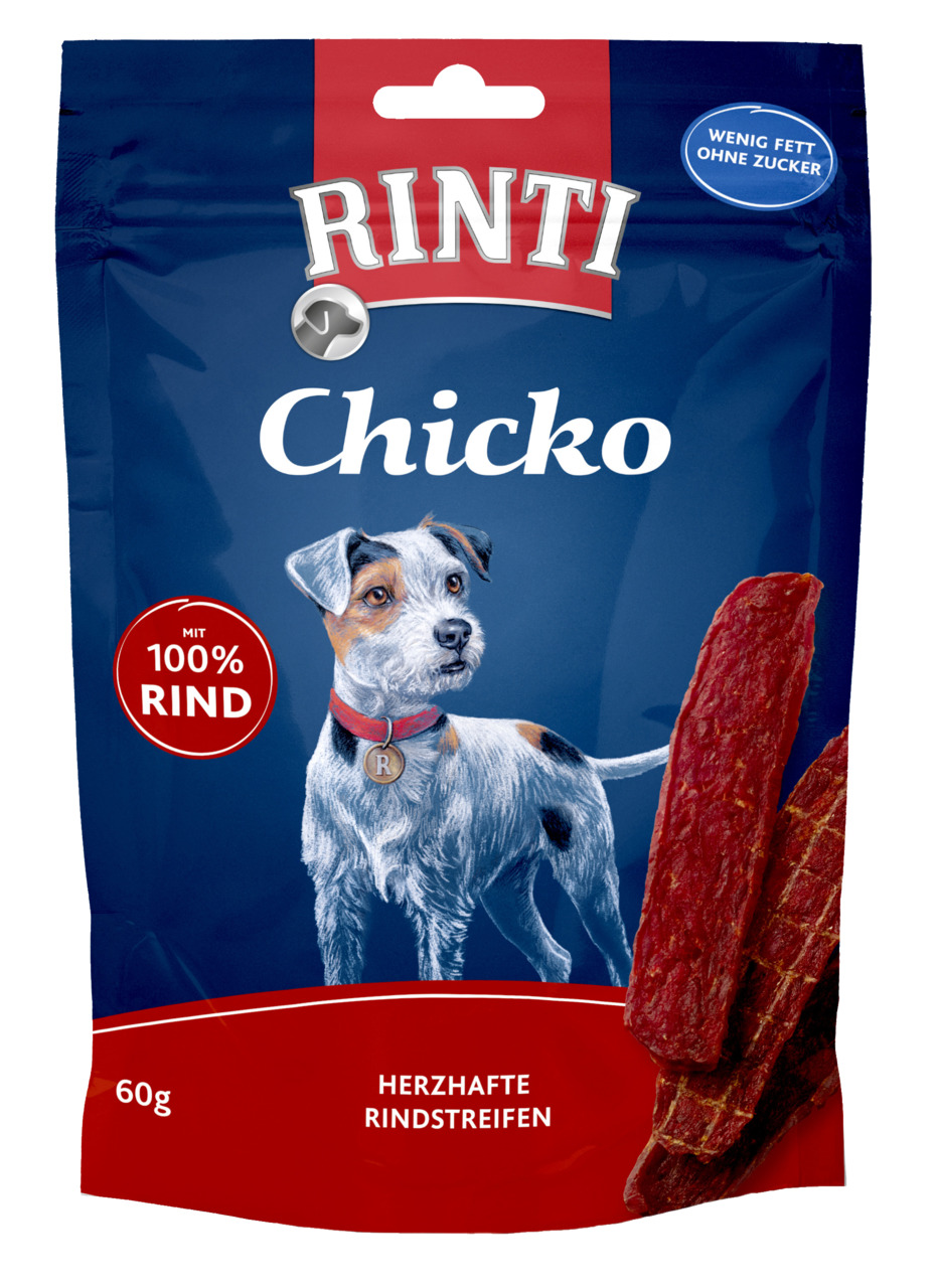 Rinti Chicko Rindstreifen Hunde Snack 60 g