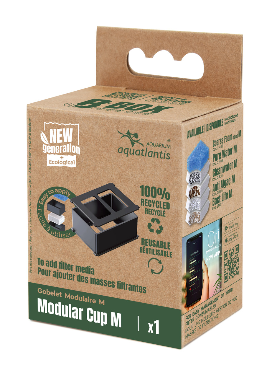 Aquatlantis Modular Cup M, Zubehör für Aquarienfilter, für Aquarienbesitzer, recycelbar, 1 Einheit (x1).
