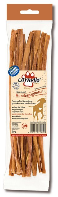 Sparpaket 2 x 60 g Carnello Hundespaghetti Hunde Snack
