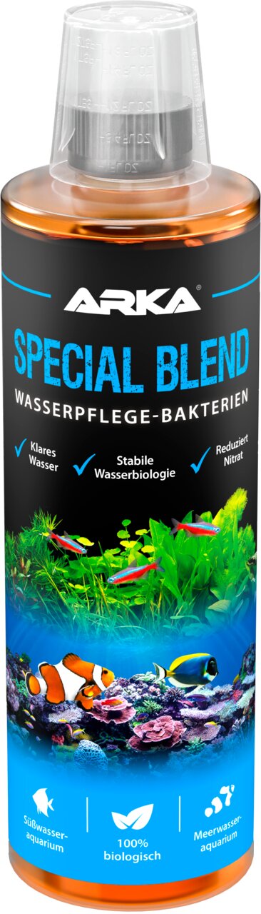 ARKA Special Blend Wasserpflege-Bakterien für Süß- und Meerwasseraquarien, 100% biologisch, klares Wasser, stabile Wasserbiologie