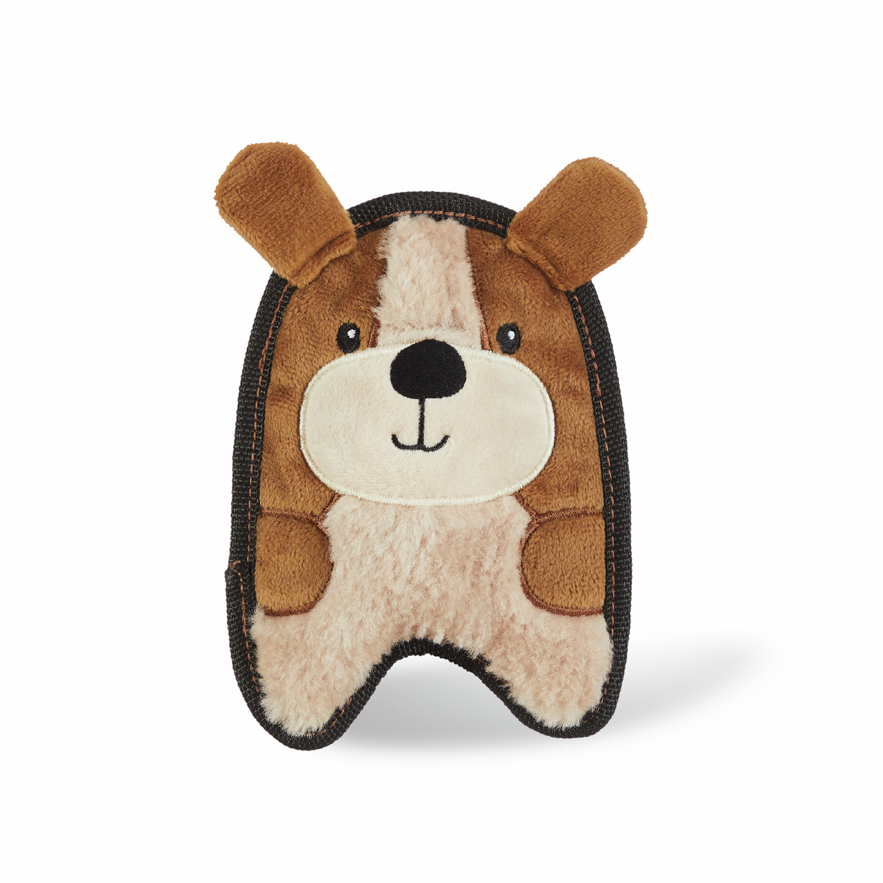 Outward Hound Invincibles Mini Bear, Hundespielzeug, brauner Bär, Plüsch, robuste Naht, Quietschie, für alle Hundegrößen.