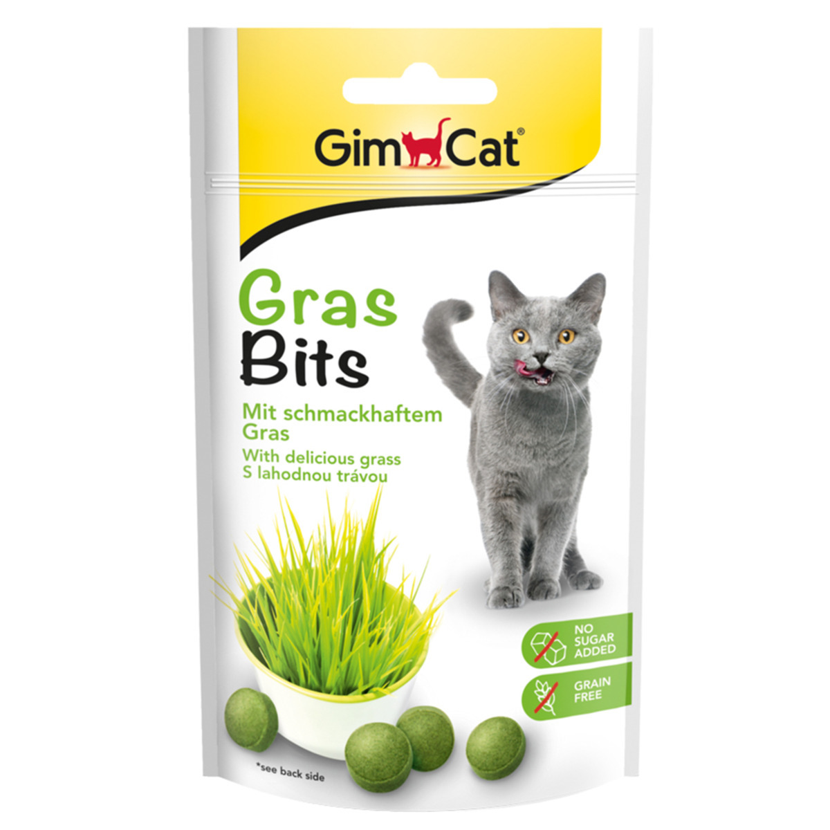 GimCat GrasBits für Katzen: Gesunde Belohnung mit schmackh. Gras, zucker- & getreidefrei. Perfekt für Katzenhalter.