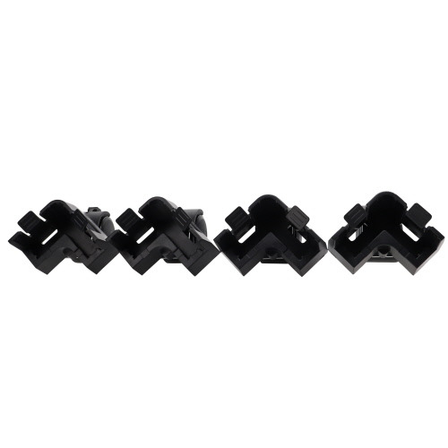 HOBBY Clips für Aquarienabdeckungen, 4 Stk., schwarz, Kunststoff, stabil, leicht montierbar, ideal für Aquaristik-Enthusiasten.