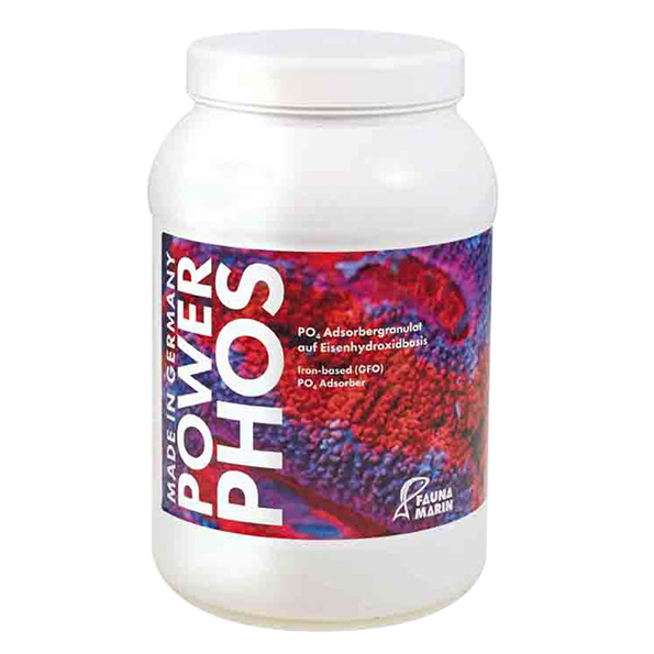 Fauna Marin Power Phos, PO4-Adsorbergranulat für Aquarien, Eisenhydroxidbasis, „Made in Germany“, 125 g.