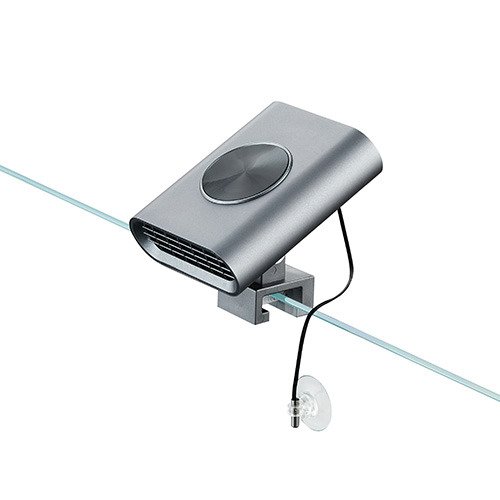 Chihiros C2 LED-Aquarienleuchte, silber, mit Metallhalter & Schraubmechanismus, ideal für Aquarienliebhaber.