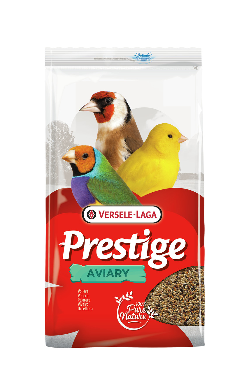 Versele-Laga Prestige Aviary, Vogelfutter für Ziervögel in Volieren, 100% Pure Nature, natürliche Samen, Kanarienvögel, Gouldamadinen, Stieglitze.
