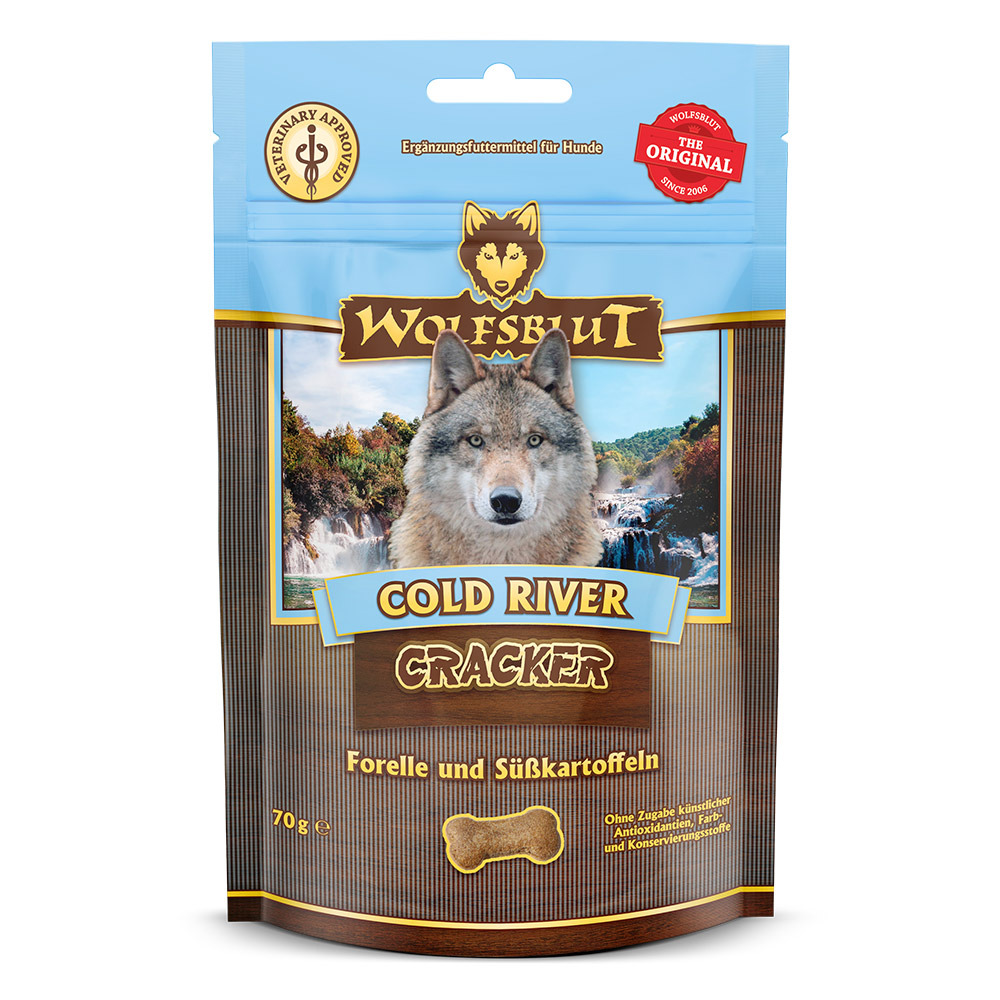 WOLFSBLUT Snack Cracker Cold River 70 g