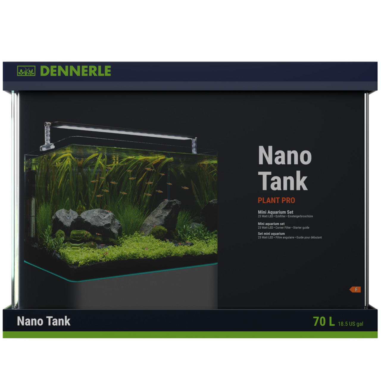 Dennerle Nano Tank PLANT PRO Aquarium Komplettset 70 l