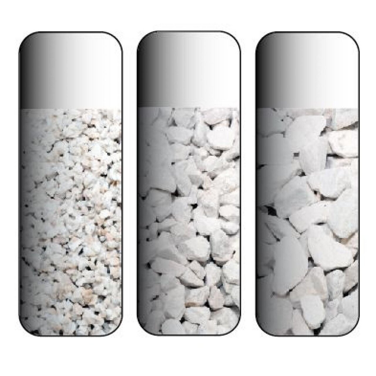 Aqua Medic HydroCarbonat, für Aquarien, stabilisiert pH-Wert, weiße Filterröhren in fein, mittel, grob.