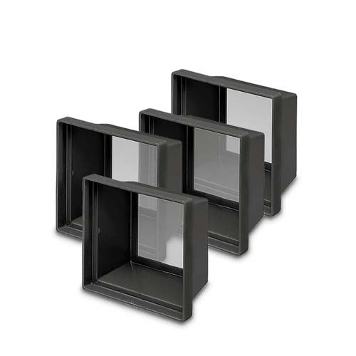 HOBBY Kunststoffrahmen, rechteckig, transparent, für Terrariengestaltung, ideal für Reptilienhalter, 4 Stk., flexibel einsetzbar.