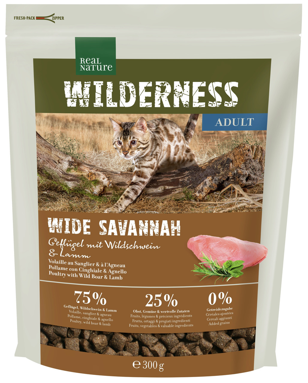 REAL NATURE Wilderness Adult Wide Savannah 300 g