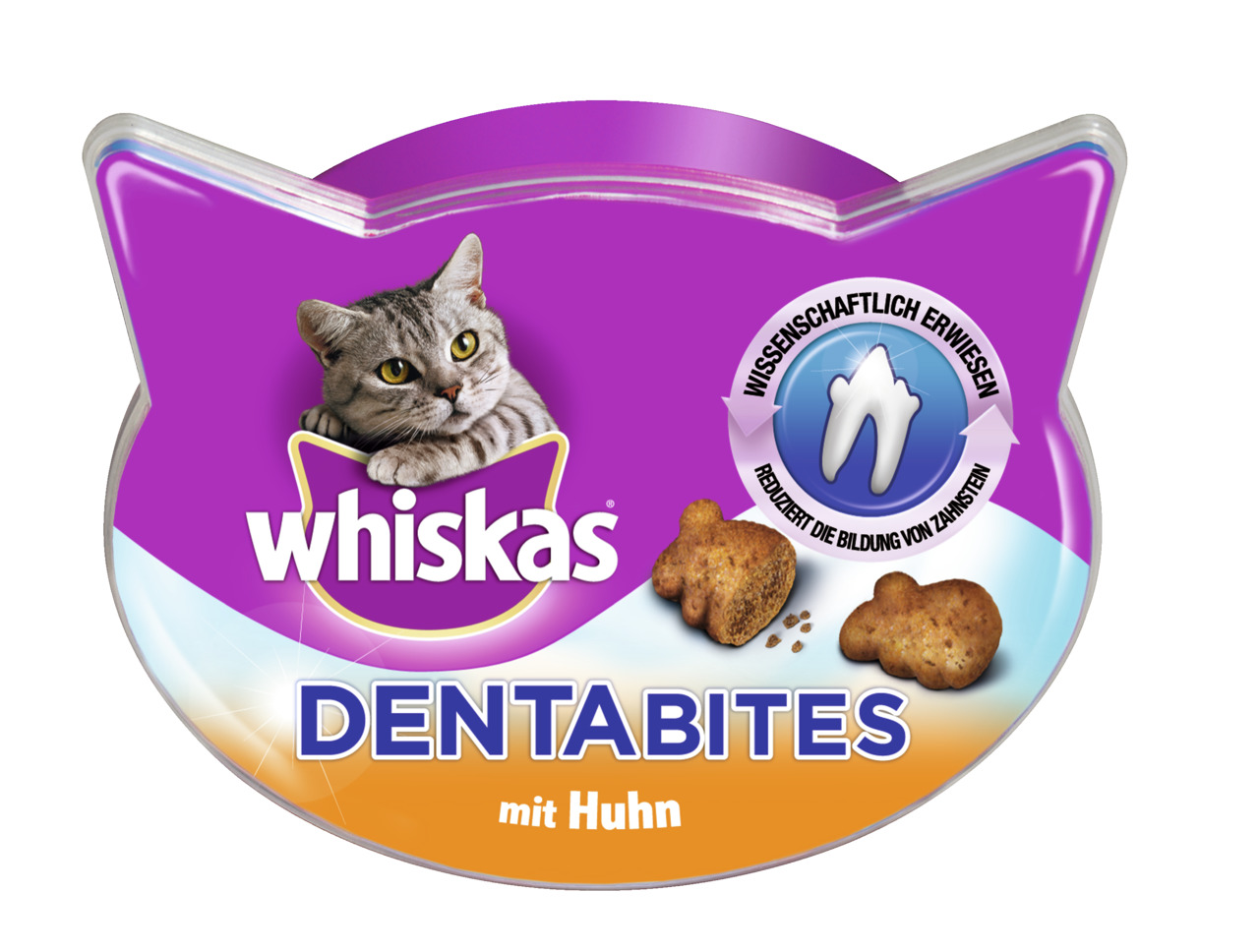 Sparpaket 2 x 40 g Whiskas Dentabites mit Huhn Katzen Snack