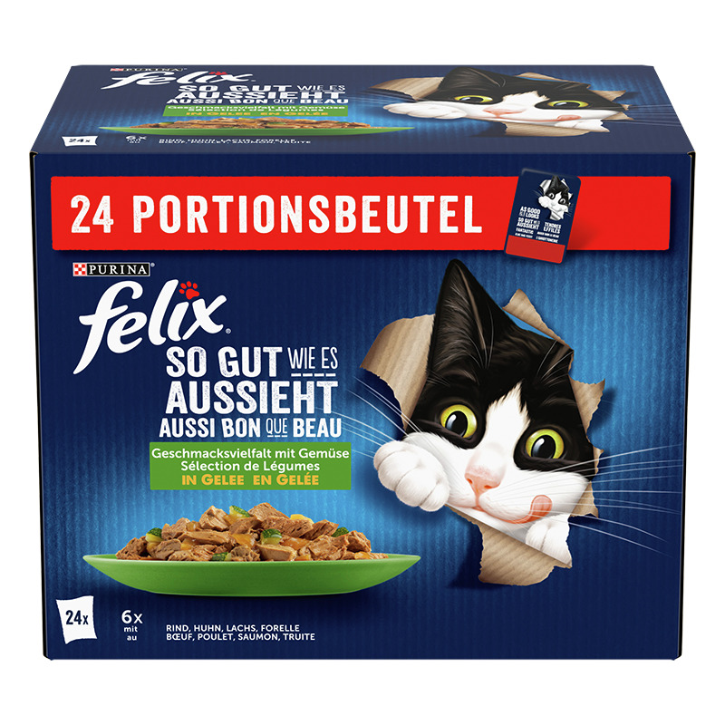 Felix so gut wie es aussieht Gelees Gemüse 24x85 g