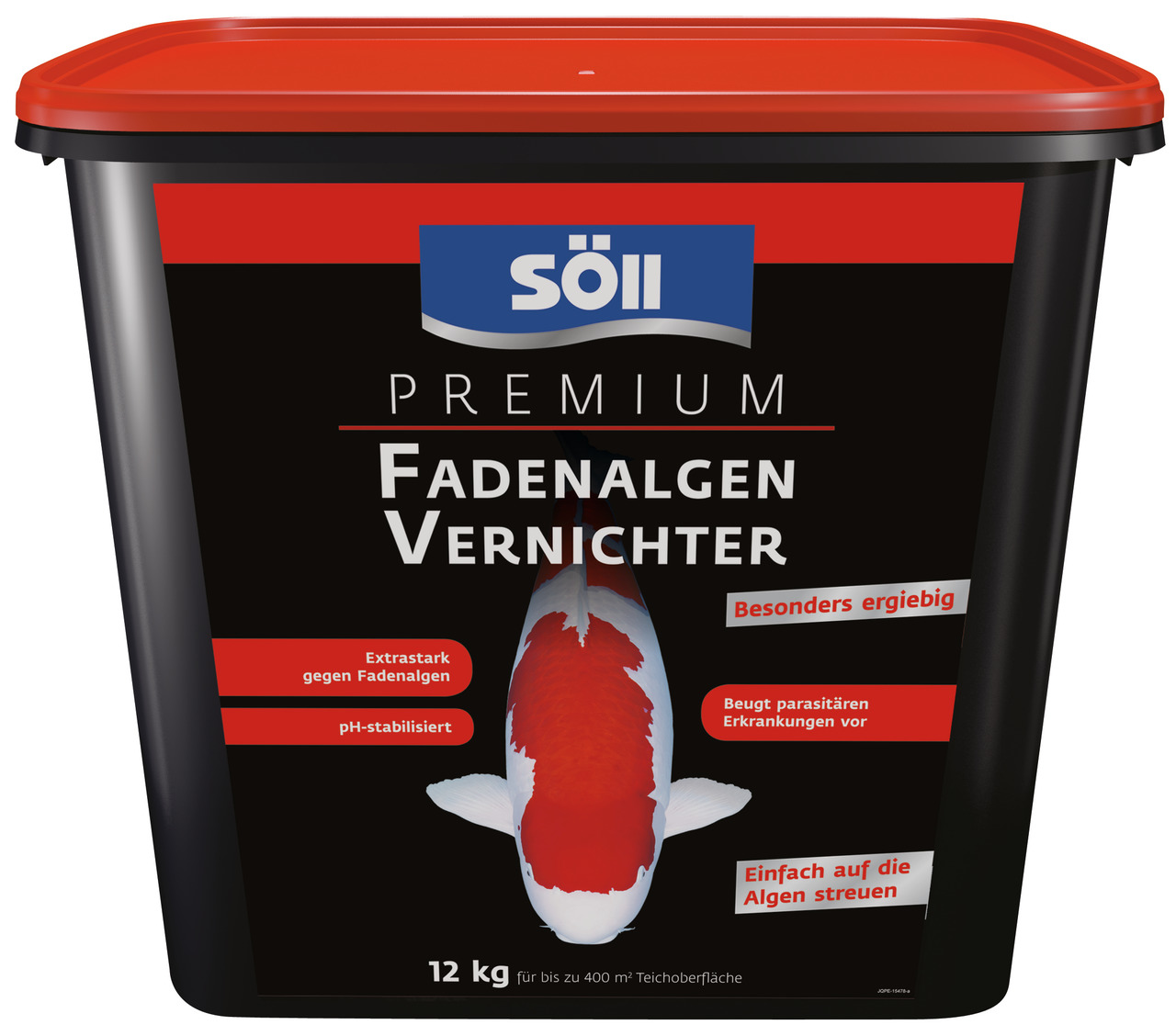 Söll Premium Fadenalgen Vernichter, 12 kg, für Teiche bis 400 m², extrastark gg. Fadenalgen, pH-stabilisiert, beugt Krankheiten vor.