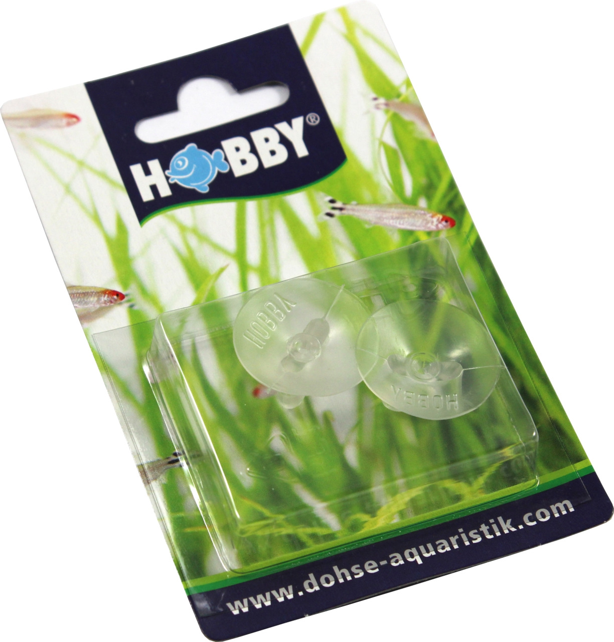 HOBBY Saugnäpfe, 2 Stk., für Aquaristik-Zubehör, ideal für Aquarienbesitzer, transparent, zur Befestigung von Zubehör im Aquarium.