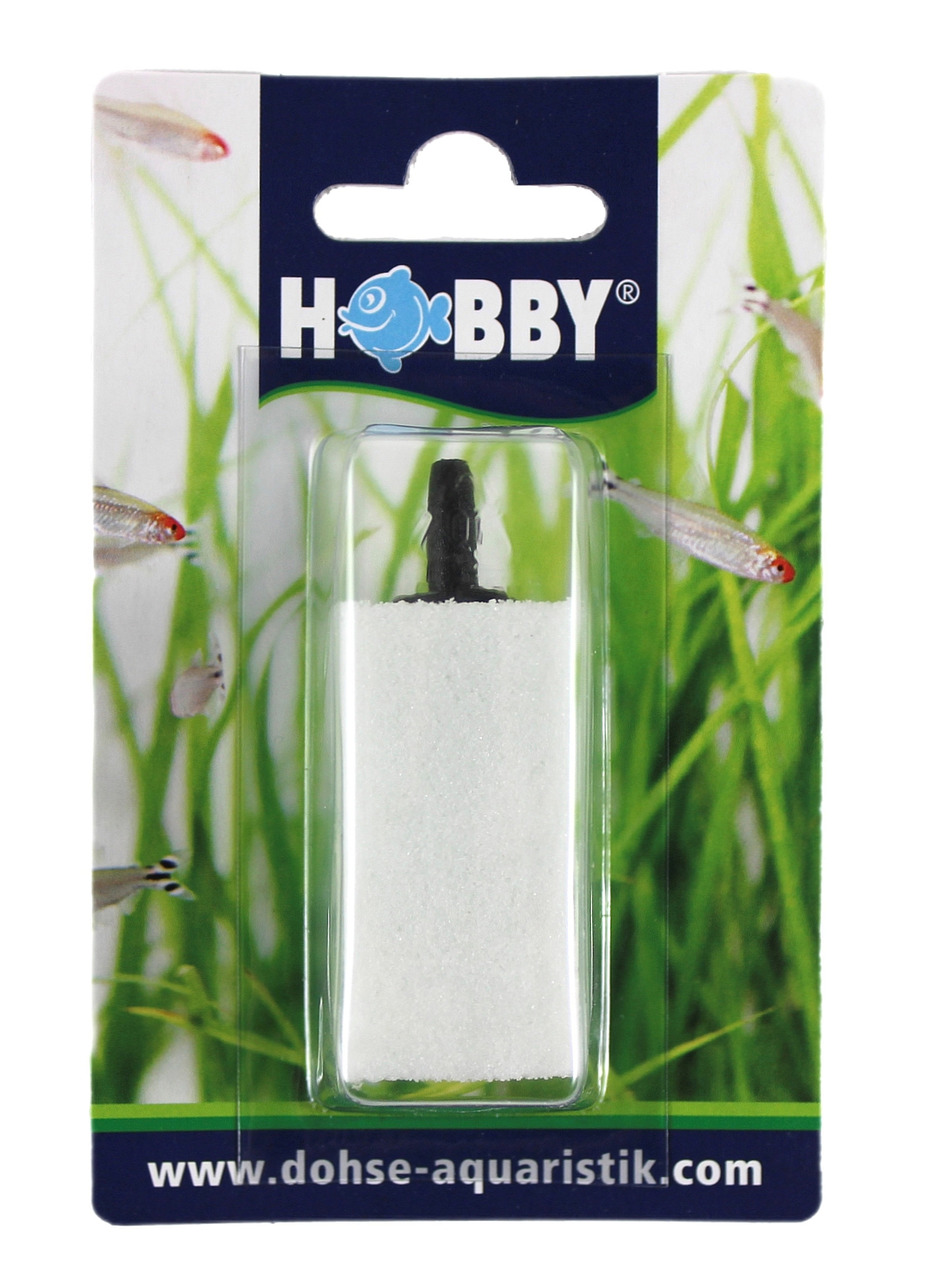 HOBBY Hobby Ausströmerstein, für Aquarienliebhaber/Fischhalter, weiße Farbe, optimale Sauerstoffversorgung, Blisterverpackung.