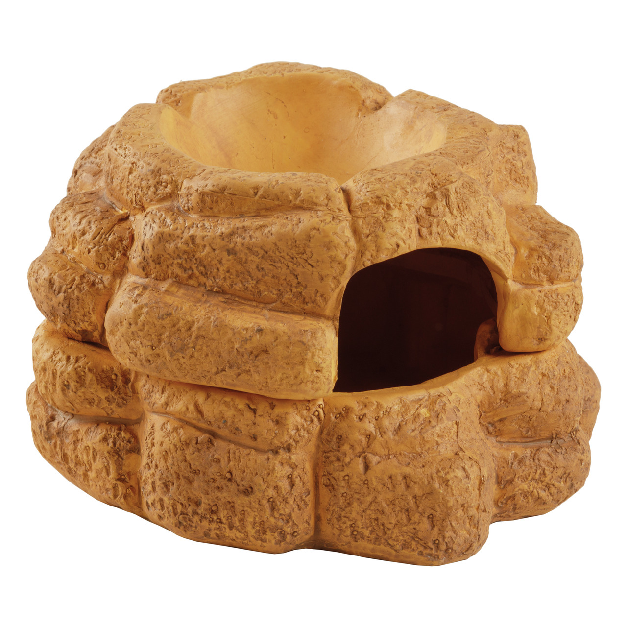 Exo Terra Big Rock Keramikhöhle, feuchtigkeitsregulierend, für kleine Reptilien, umweltfreundl. Keramik, Größe Small, 20 ml.