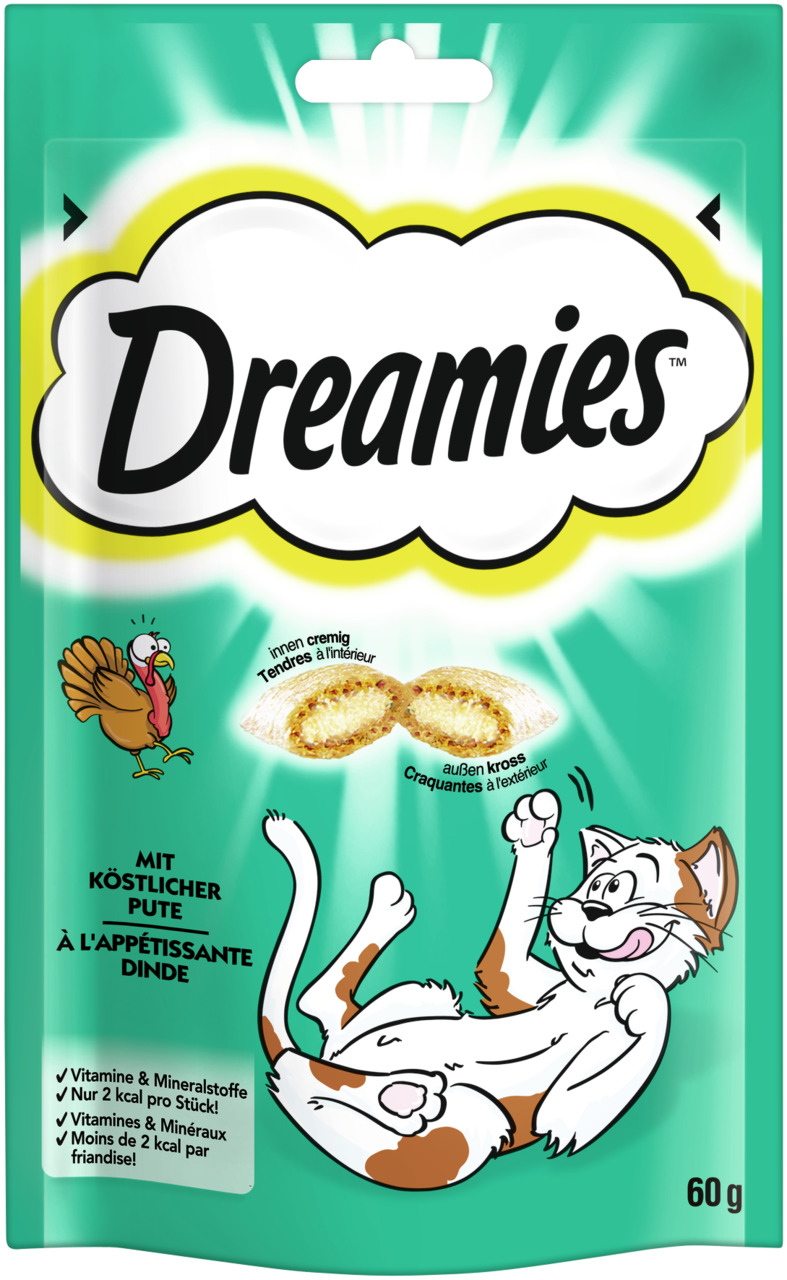 Dreamies mit Pute Katzen Snacks 60 g