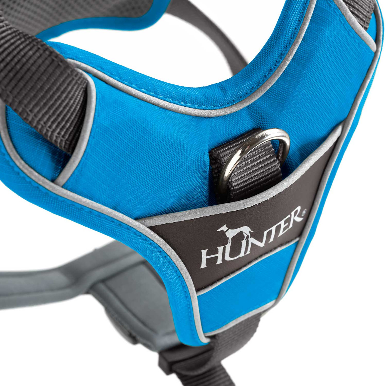 HUNTER Geschirr Divo 79-107 cm L-XL hellblau/grau