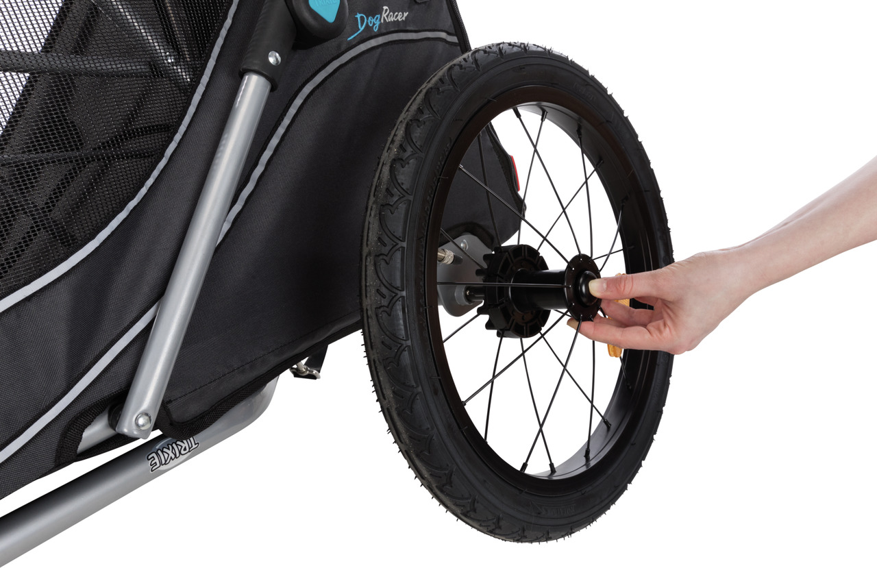 TRIXIE Fahrrad-Anhänger faltbar grau/schwarz S (58 x 93 x 74 Centimeter)