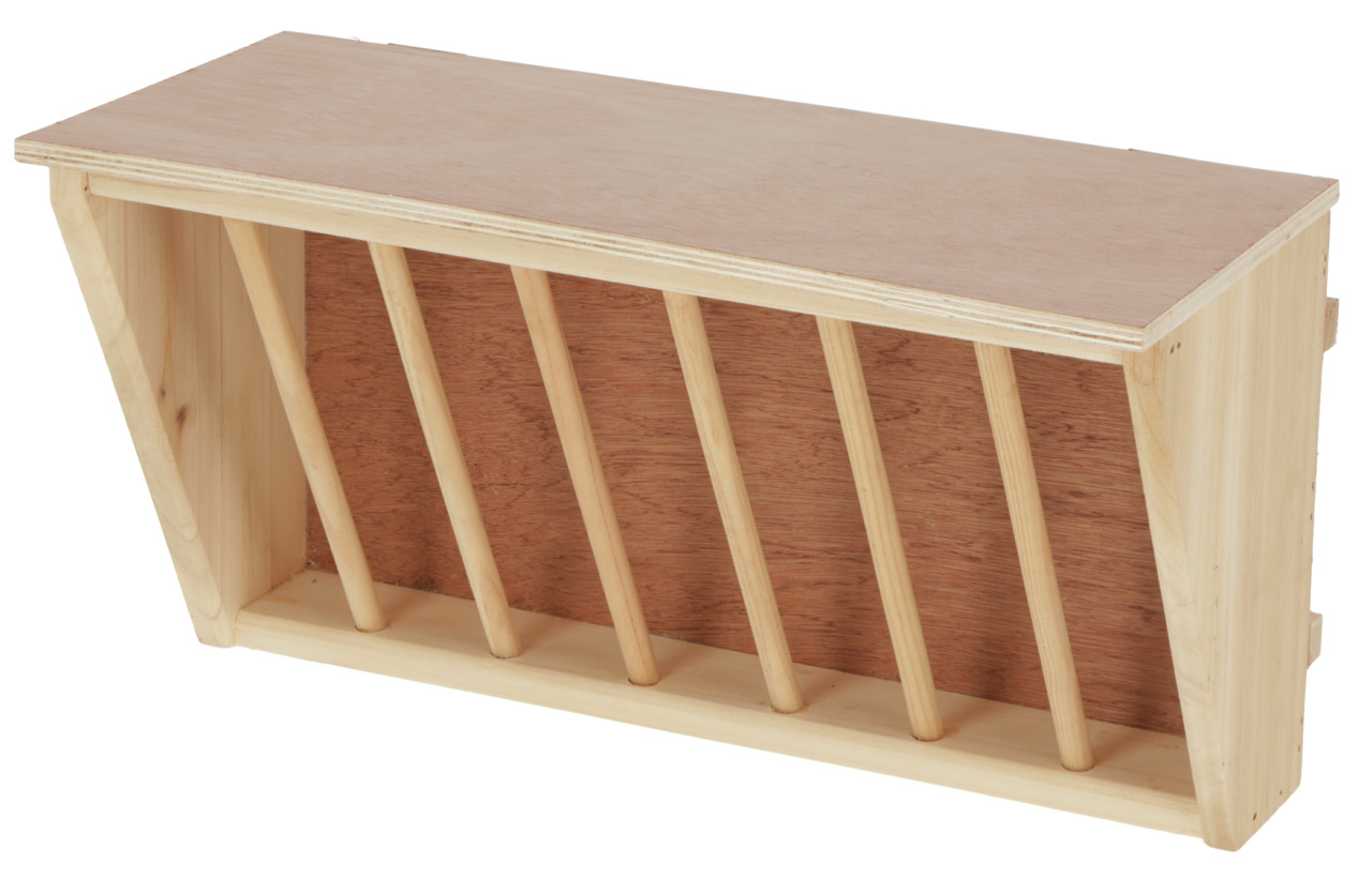 KERBL Heuraufe mit Sitzbrett 37 x 17 x 20 cm