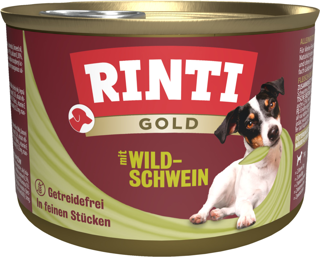 RINTI Gold Adult Wildschwein 185g Dose Hundenassfutter