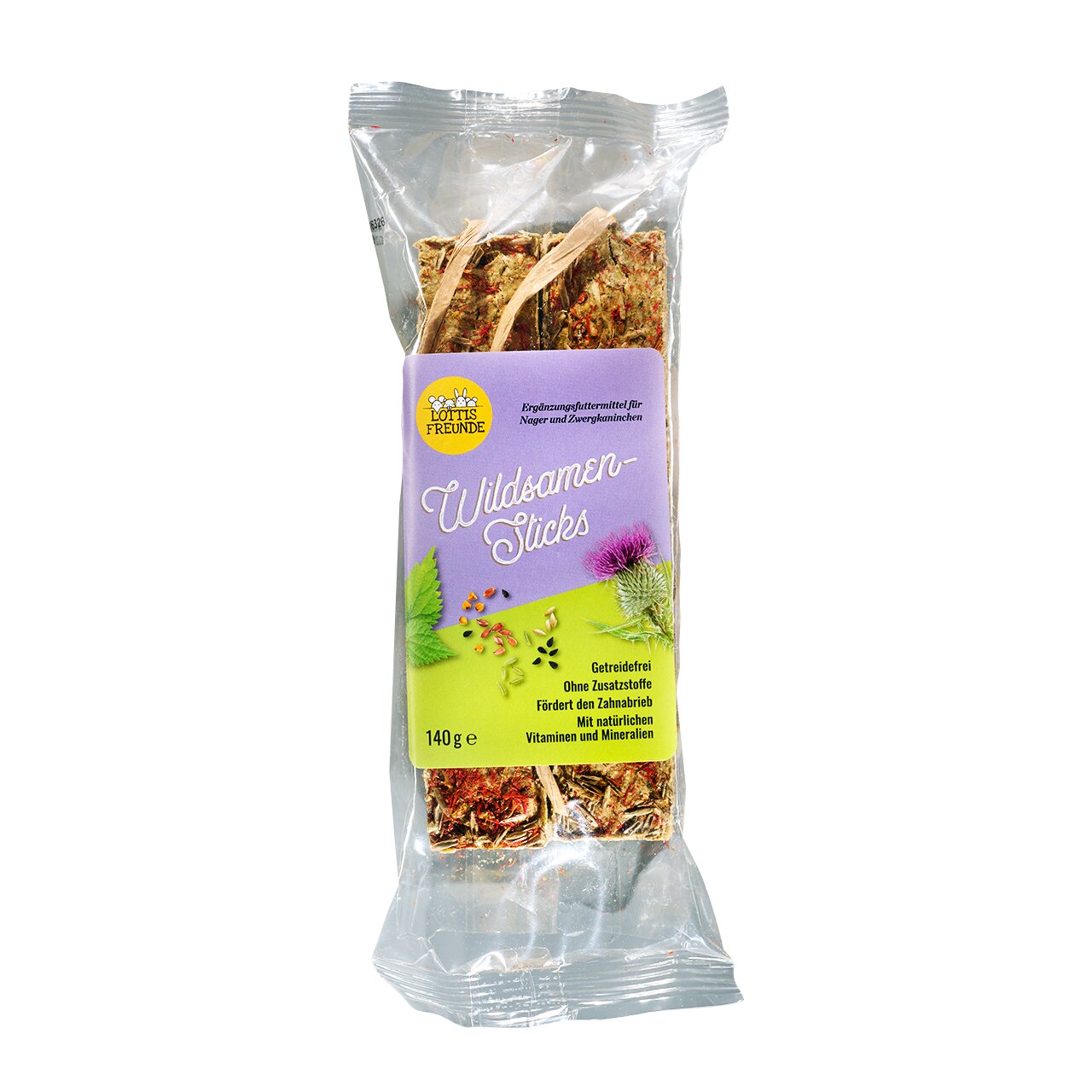 LOTTIS FREUNDE getreidefreie Wildsamen-Distelblüten Sticks 140 g