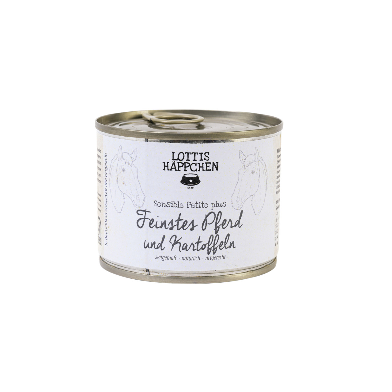 Lottis Häppchen Sensible Petite+ für Hunde, Pferd & Kartoffeln, 200 g – ideal für sensible Verdauung.