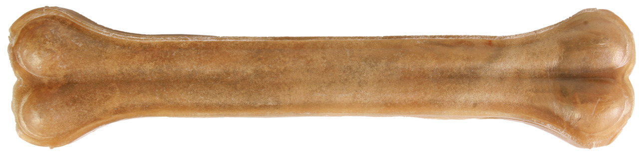 TRIXIE Kauknochen für Hunde, alle Rassen, Rinderhaut, Zahnpflege & Beschäftigung, natur, 11 cm, ideal für mittelgroße Hunde.