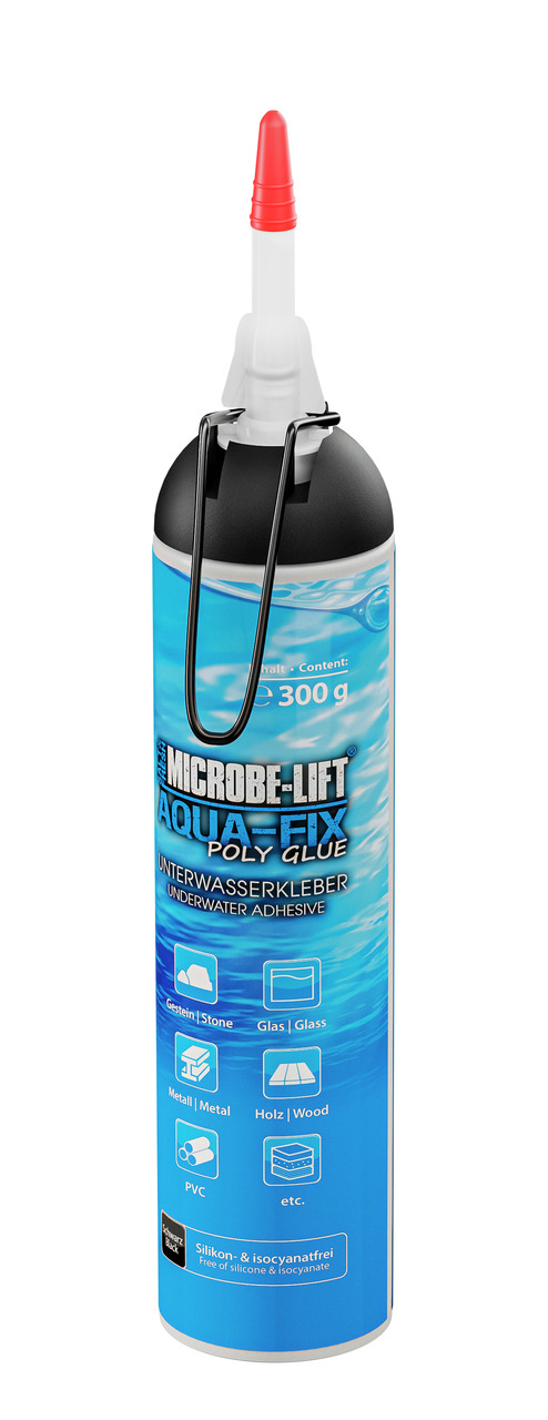 MICROBE-LIFT Aqua-Fix Poly Glue, 300 g, Unterwasserkleber für Glas, Metall, Holz, PVC & Stein, silikon- & isocyanatfrei.